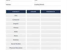 91 Online Online High School Report Card Template in Photoshop by Online High School Report Card Template