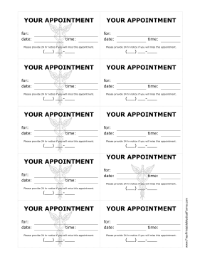 91 Printable Appointment Card Template Printable Photo for Appointment Card Template Printable