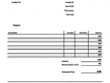91 Printable Blank Invoice Document Template Templates by Blank Invoice Document Template