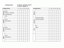 91 Printable Printable Report Card Template Pdf Layouts by Printable Report Card Template Pdf