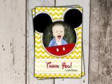 91 Report Mickey Thank You Card Template Formating for Mickey Thank You Card Template