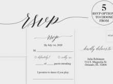 91 Report Rsvp Card Template For Word Now for Rsvp Card Template For Word