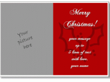 91 Simple Christmas Card Templates with Simple Christmas Card Templates