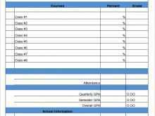 91 Standard High School Report Card Template Excel Photo with High School Report Card Template Excel