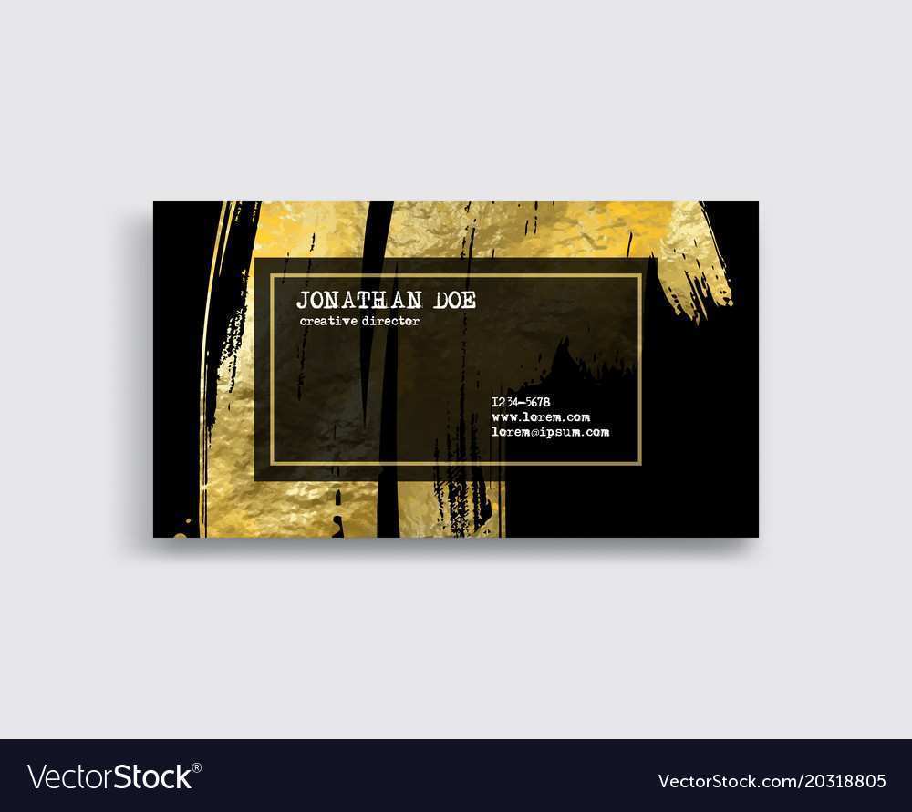 91 The Best Business Card Template Gold Free for Ms Word with Business Card Template Gold Free