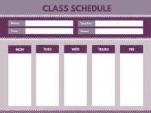 91 Visiting Simple Class Schedule Template With Stunning Design with Simple Class Schedule Template