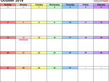 92 Adding Daily Calendar Template October 2019 Formating with Daily Calendar Template October 2019