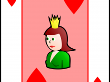 92 Adding Playing Card Template Queen Of Hearts Maker with Playing Card Template Queen Of Hearts