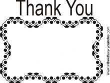 92 Adding Thank You Card Template Black And White for Ms Word for Thank You Card Template Black And White