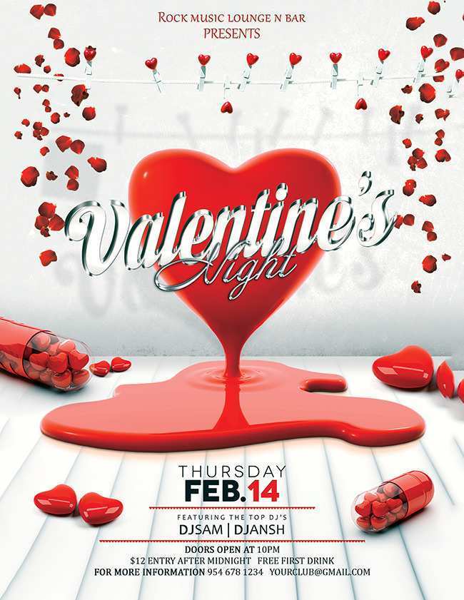 92 Adding Valentines Flyer Template Layouts by Valentines Flyer Template
