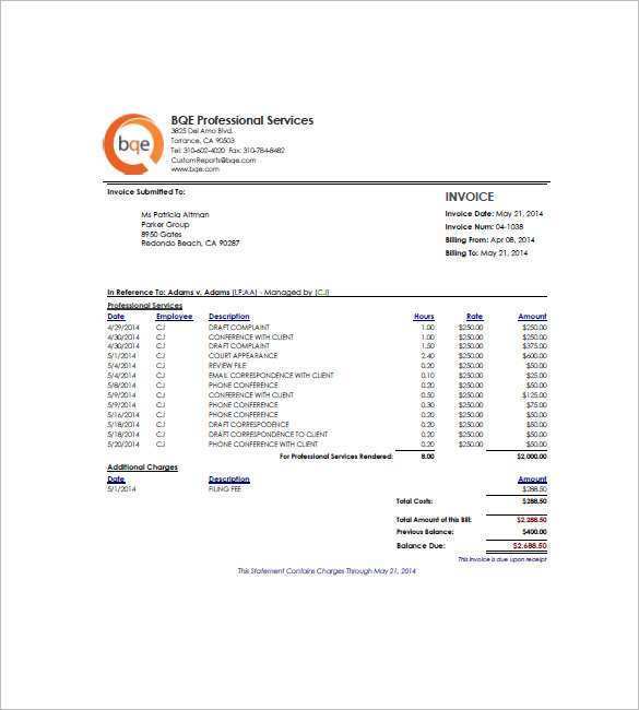 92 Best Hourly Invoice Template Pdf for Hourly Invoice Template Pdf