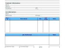 92 Create Garage Repair Invoice Template Download for Garage Repair Invoice Template