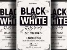 92 Creating Black And White Party Flyer Template Photo by Black And White Party Flyer Template