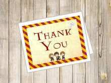 92 Creating Harry Potter Thank You Card Template For Free by Harry Potter Thank You Card Template