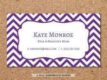 92 Creating Purple Business Card Template Word for Ms Word for Purple Business Card Template Word