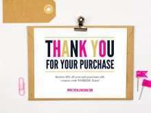 92 Creative Thank You For Your Purchase Card Template Photo with Thank You For Your Purchase Card Template