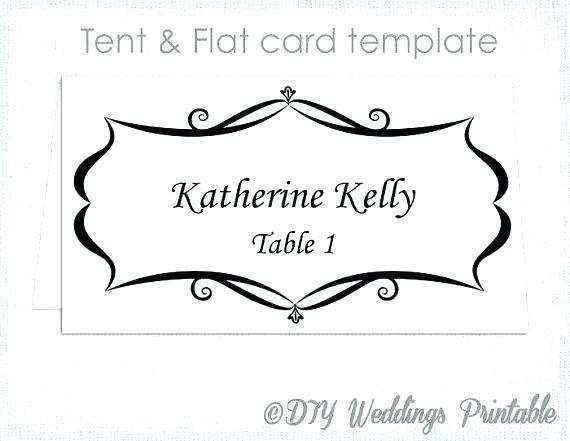 92 Format Tent Card Template 1 Per Sheet Now with Tent Card Template 1 Per Sheet