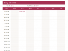 92 Free Printable Daily Calendar Template By Half Hour Formating by Daily Calendar Template By Half Hour