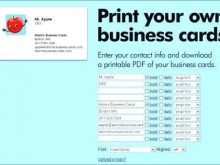 92 Free Printable Free Business Card Template Print Your Own For Free by Free Business Card Template Print Your Own
