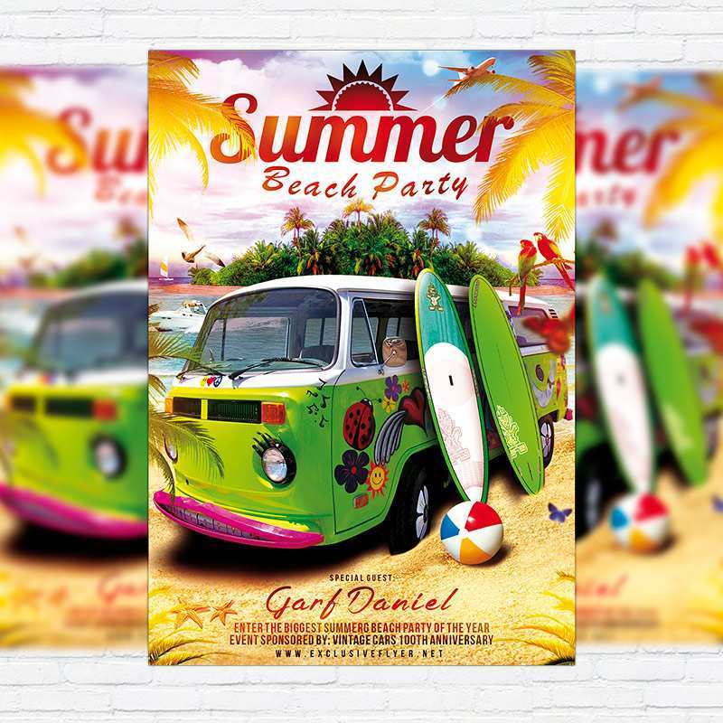 92 How To Create Beach Flyer Template Free in Photoshop by Beach Flyer Template Free