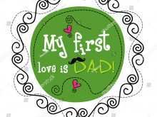 92 How To Create First Father S Day Card Template Photo for First Father S Day Card Template