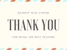 92 How To Create Thank You Card Templates For Teachers Layouts with Thank You Card Templates For Teachers