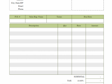 Legal Consulting Invoice Template