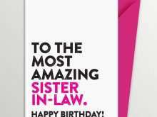 Birthday Card Templates For Sister