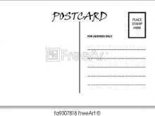 Postcard Template With Lines