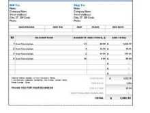 Vat Invoice Template Dubai