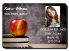 92 Standard Homeschool Id Card Template With Stunning Design with Homeschool Id Card Template