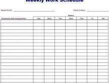 92 Standard Hourly Production Schedule Template for Ms Word by Hourly Production Schedule Template