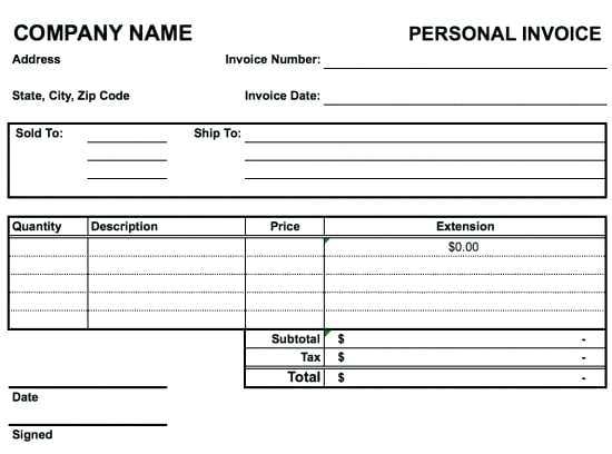 92 Standard Personal Invoice Template Australia Photo by Personal Invoice Template Australia