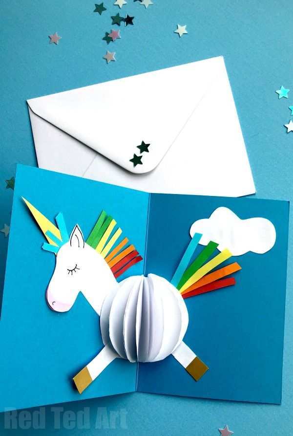 92 Unicorn Pop Up Card Template Free in Photoshop by Unicorn Pop Up Card Template Free