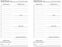 92 Visiting Daily Agenda Template Pdf Now with Daily Agenda Template Pdf