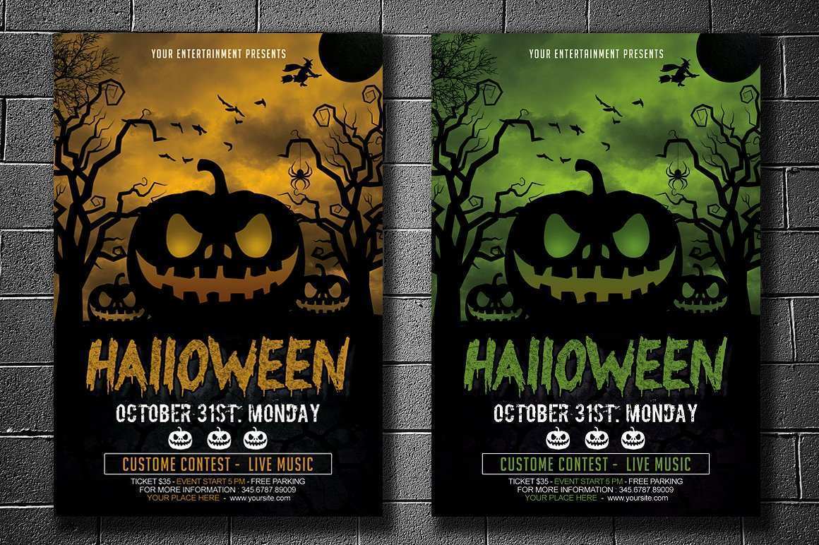 92 Visiting Free Halloween Flyer Templates Photo with Free Halloween Flyer Templates
