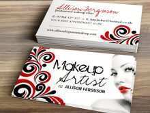 92 Visiting Makeup Artist Name Card Template in Photoshop for Makeup Artist Name Card Template