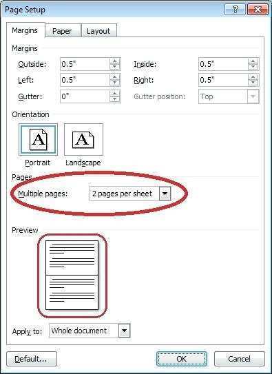 Как распечатать одну страницу в ворде