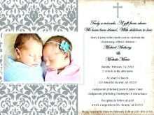 Baptism Thank You Card Template Free Download