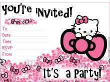 93 Adding Hello Kitty Invitation Card Template Free Layouts by Hello Kitty Invitation Card Template Free