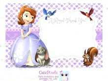 93 Adding Sofia The First Thank You Card Template Photo for Sofia The First Thank You Card Template
