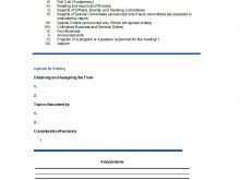 Meeting Agenda Template Document