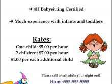 93 Create Babysitter Flyers Template Now for Babysitter Flyers Template