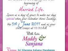 Invitation Card Format Marriage