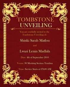 93 Create Invitation Cards Templates Unveiling Tombstone in Word with Invitation Cards Templates Unveiling Tombstone