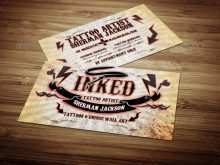 93 Create Tattoo Business Card Template Download Maker for Tattoo Business Card Template Download