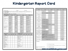 93 Creative Homeschool Kindergarten Report Card Template in Word for Homeschool Kindergarten Report Card Template