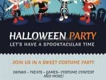 93 Creative School Halloween Party Flyer Template For Free for School Halloween Party Flyer Template
