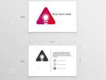 Business Card Size Template Vector