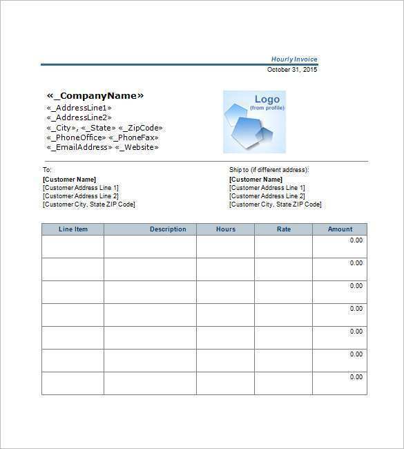 93 Customize Our Free Blank Hourly Invoice Template in Photoshop by Blank Hourly Invoice Template